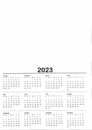 CALENDAR FOR 2023